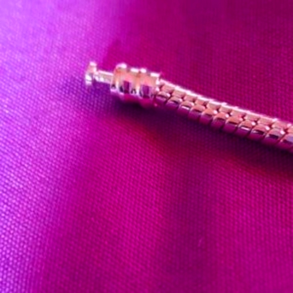 .925 Thick Solid Sterling  Charm Bracelet - Picture 4 of 4